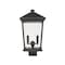 Z-Lite Beacon 2 Light Outdoor Post Mount Fixture, Oil Rubbed Bronze & Clear Beveled 568PHBS-ORB - alternate 4